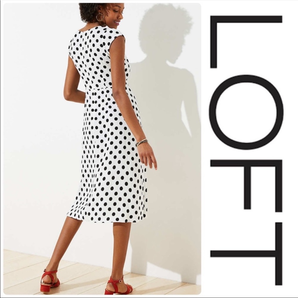 Loft Midi Dress. Petite - Picture 3 of 5